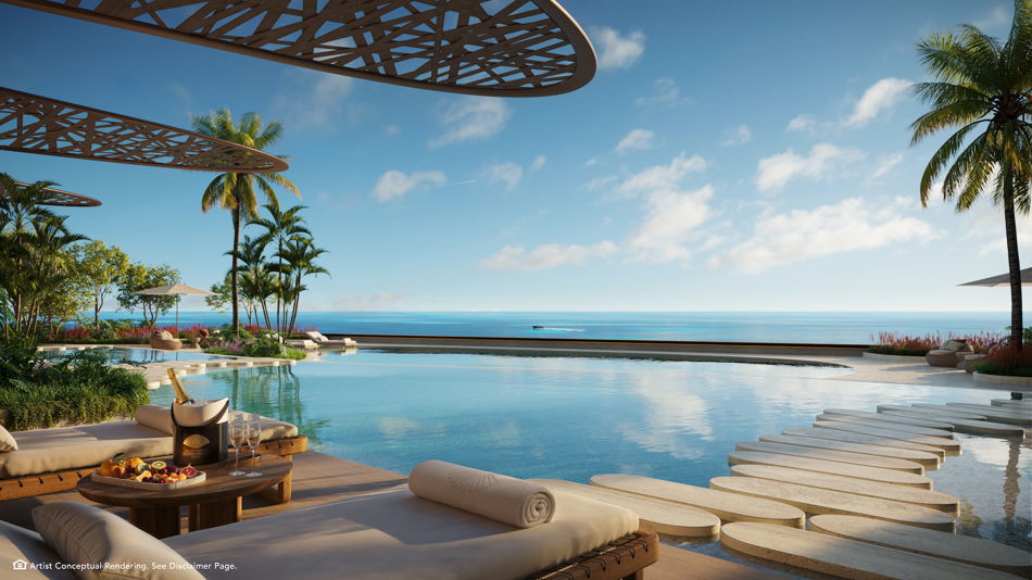 The Residences at Mandarin Oriental, Miami — South Tower residence floor plan rendering